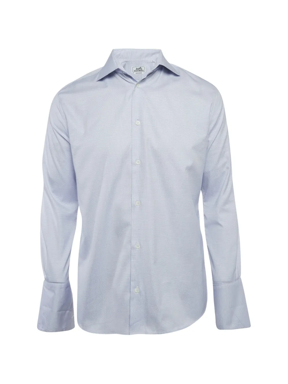 Hermès Pre-Owned patterned long-sleeve shirt - Blu