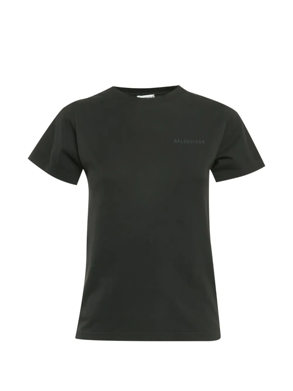 Balenciaga Pre-Owned logo-embroidered T-shirt - Nero