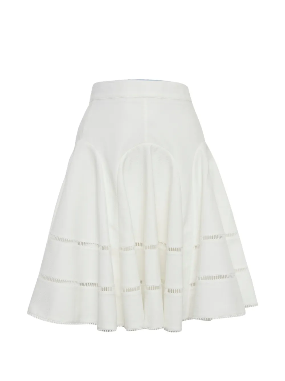 Louis Vuitton Pre-Owned jacquard flared midi skirt - Bianco