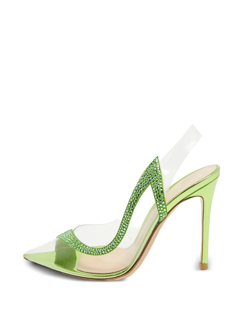 Gianvito Rossi Pumps Hortensia con cristalli - Bianco