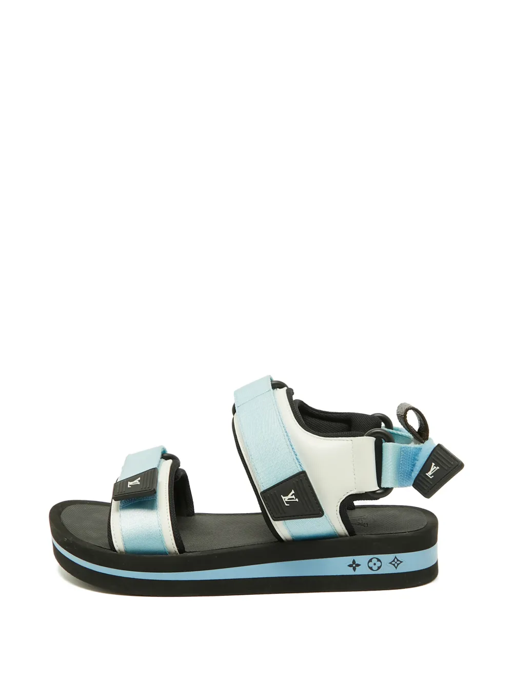 Louis Vuitton Pre-Owned Flache Arcade Sandalen mit Klettverschluss - Blau