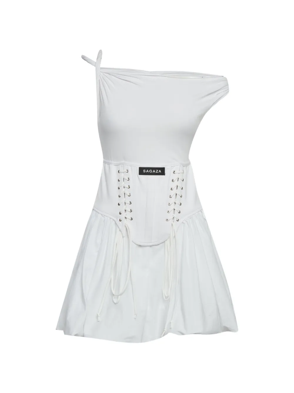 SAGAZA corset mini dress - Bianco
