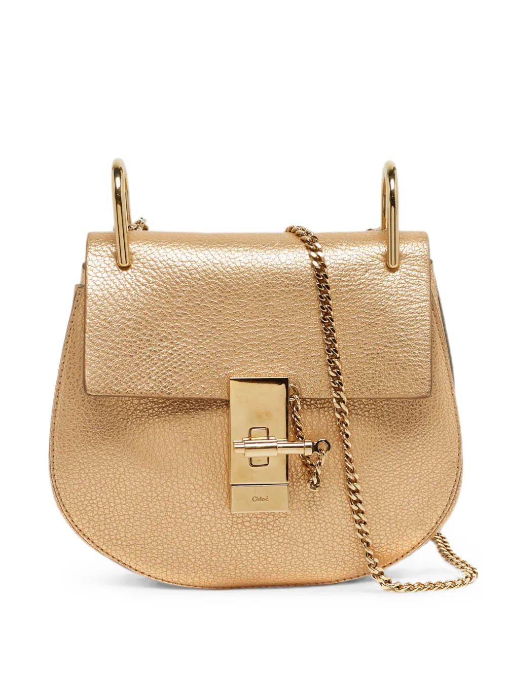 Chloé Pre-Owned small Drew leather shoulder bag - Oro