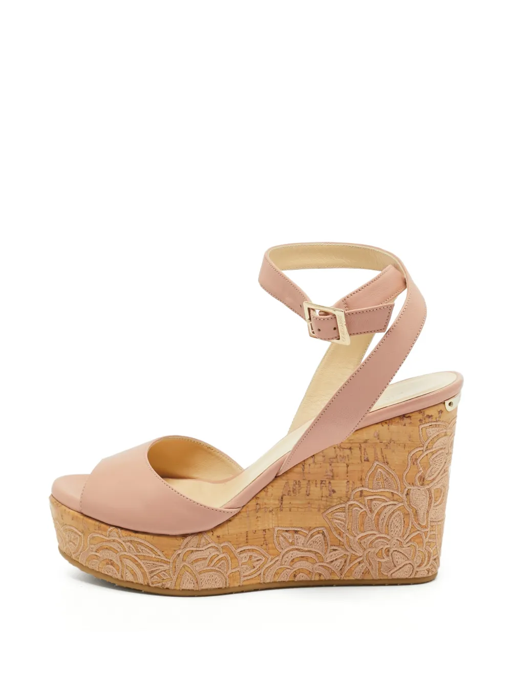 Jimmy Choo Pre-Owned Patara embroidered sandals - Rosa