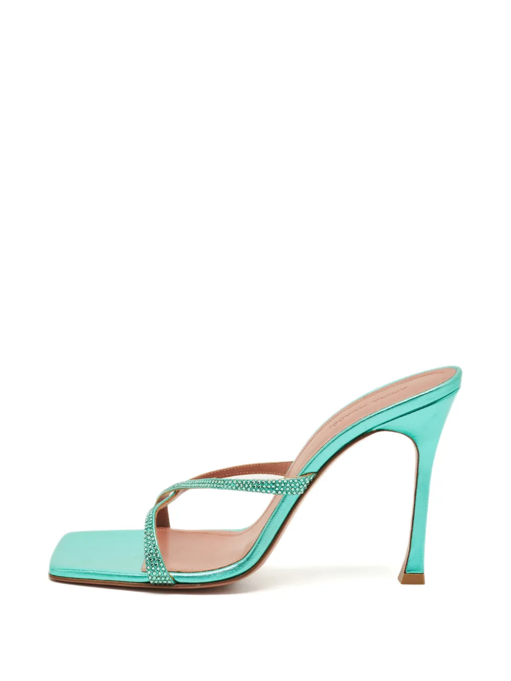 Amina Muaddi Adriana crystal-embellished sandals - Blu