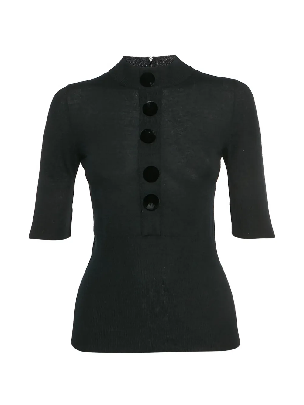 Louis Vuitton Pre-Owned mock-neck T-shirt - Nero