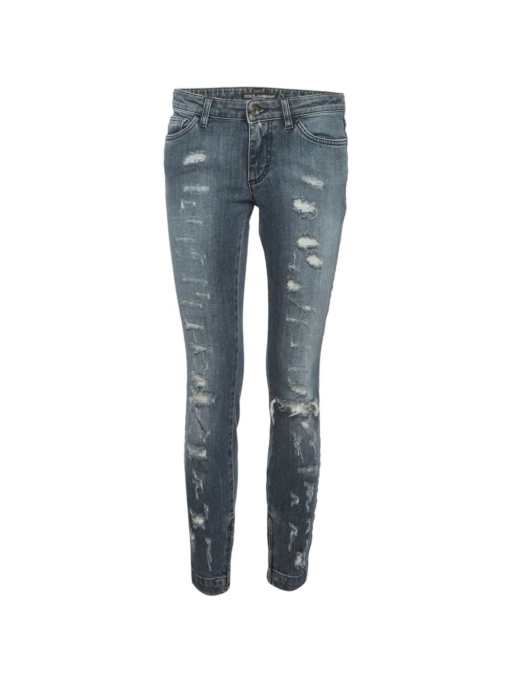 Dolce & Gabbana Pre-Owned Pretty Fit distressed jeans - Blu