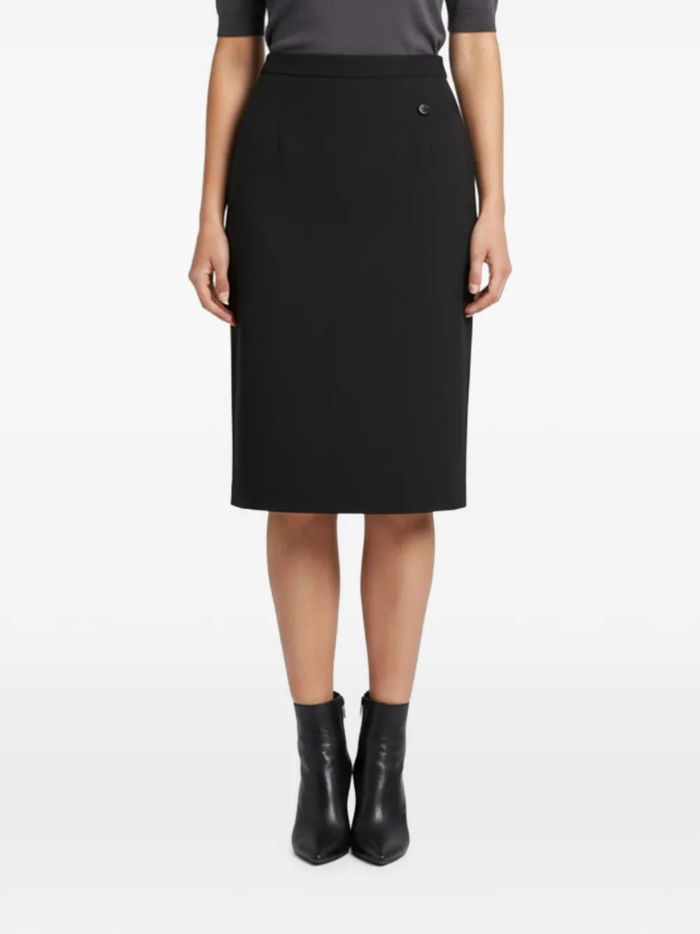Max Mara midi Russi skirt - Nero