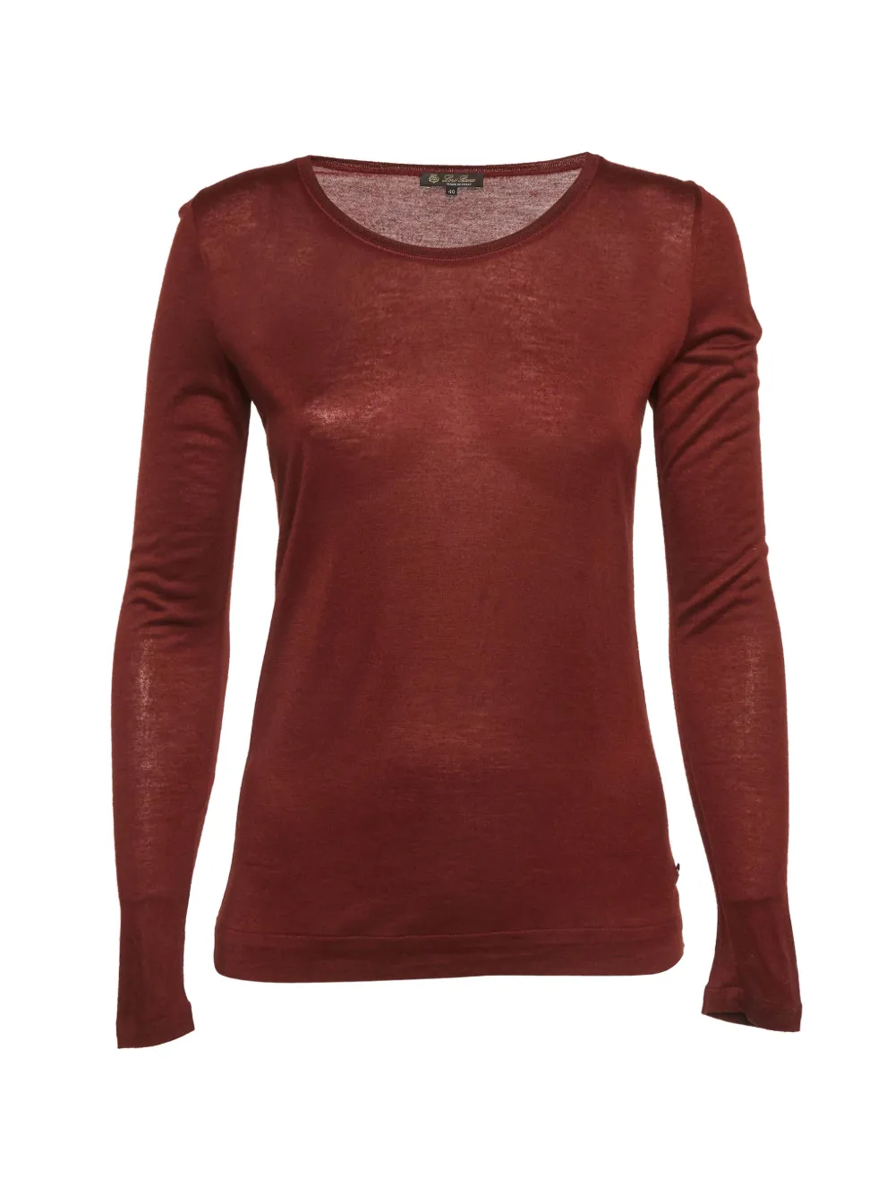 Loro Piana Pre-Owned crew-neck jersey top - Rosso