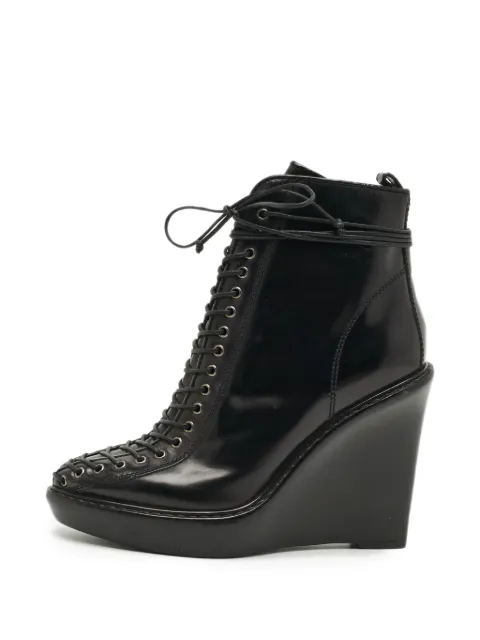 Givenchy Pre-Owned lace-up wedge ankle boots
