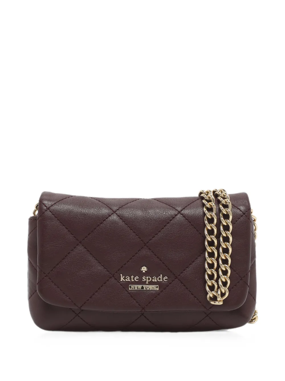 Kate Spade quilted leather crossbody bag - Rosso