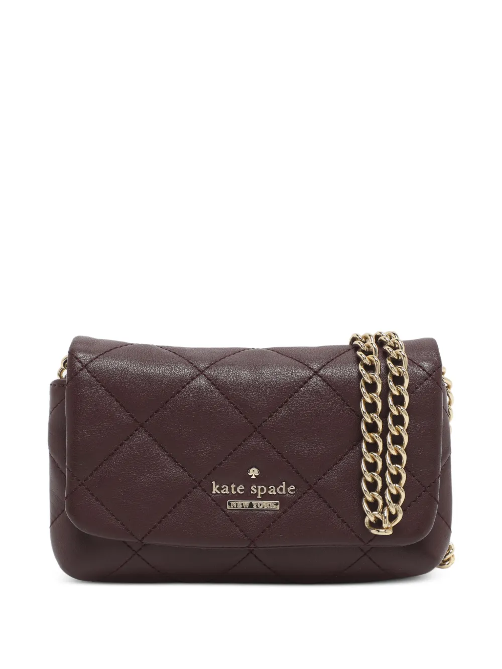 Kate Spade quilted leather crossbody bag - Rosso