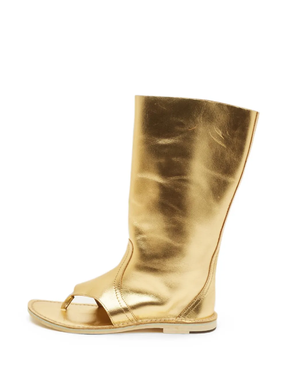Pierre Hardy thong leather sandals - Oro