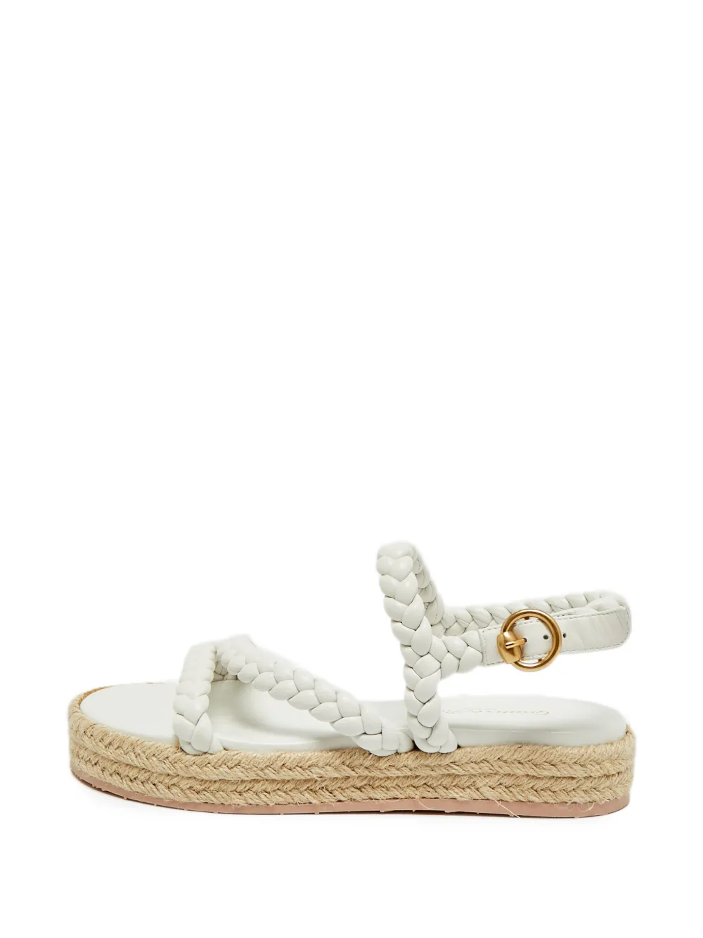 Gianvito Rossi braided platform sandals - Weiß
