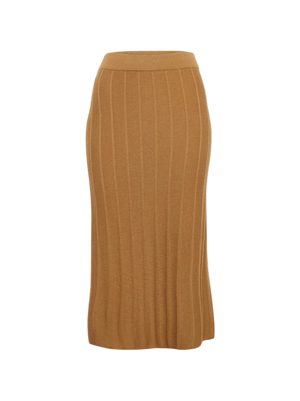 Max Mara midi Leisure ribbed-knit skirt - Toni neutri