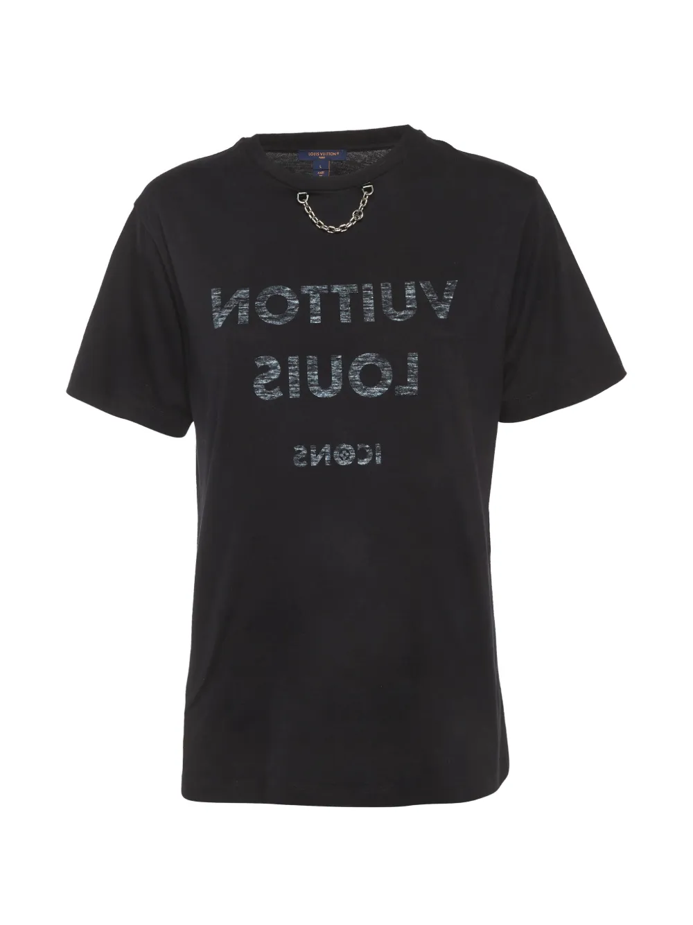 Louis Vuitton Pre-Owned chain-link crew-neck T-shirt - Nero
