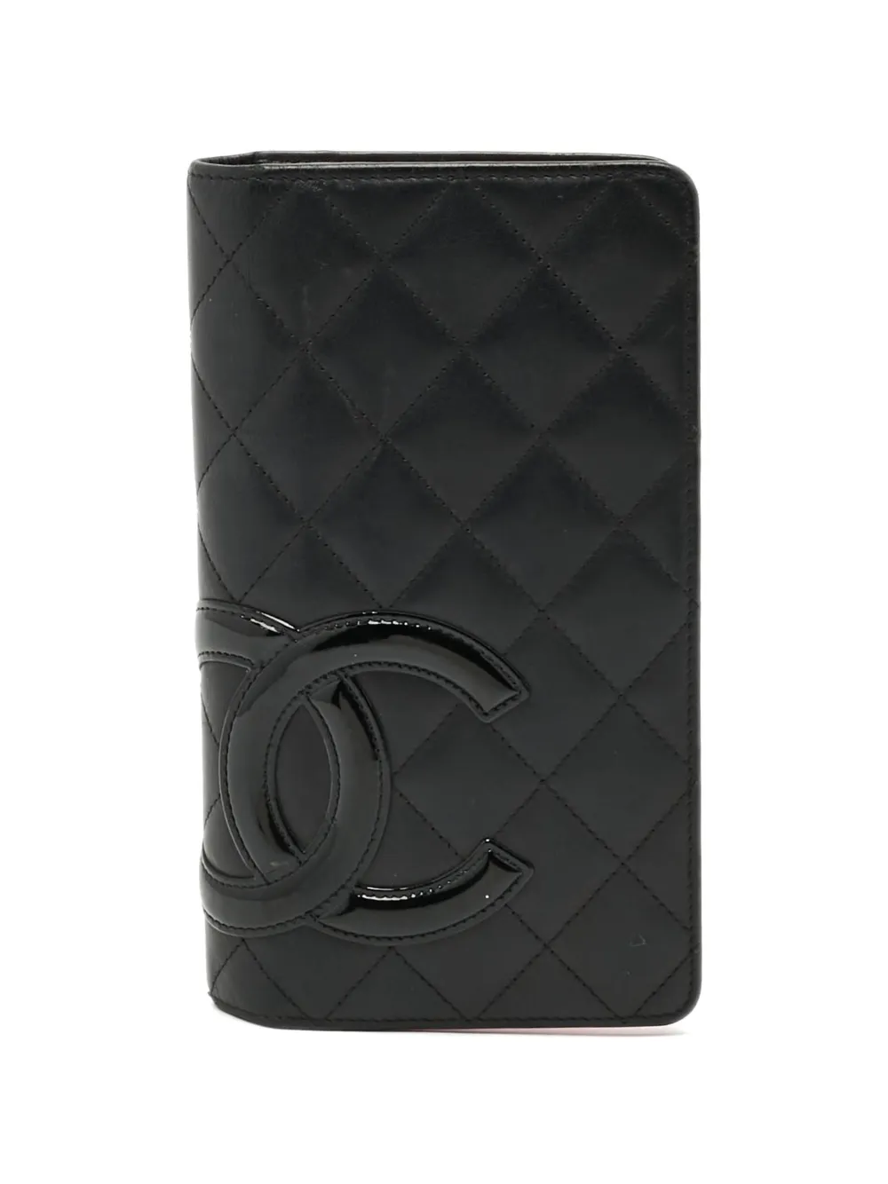 CHANEL Pre-Owned 2013-2014 Cambon Ligne quilted wallet - Nero