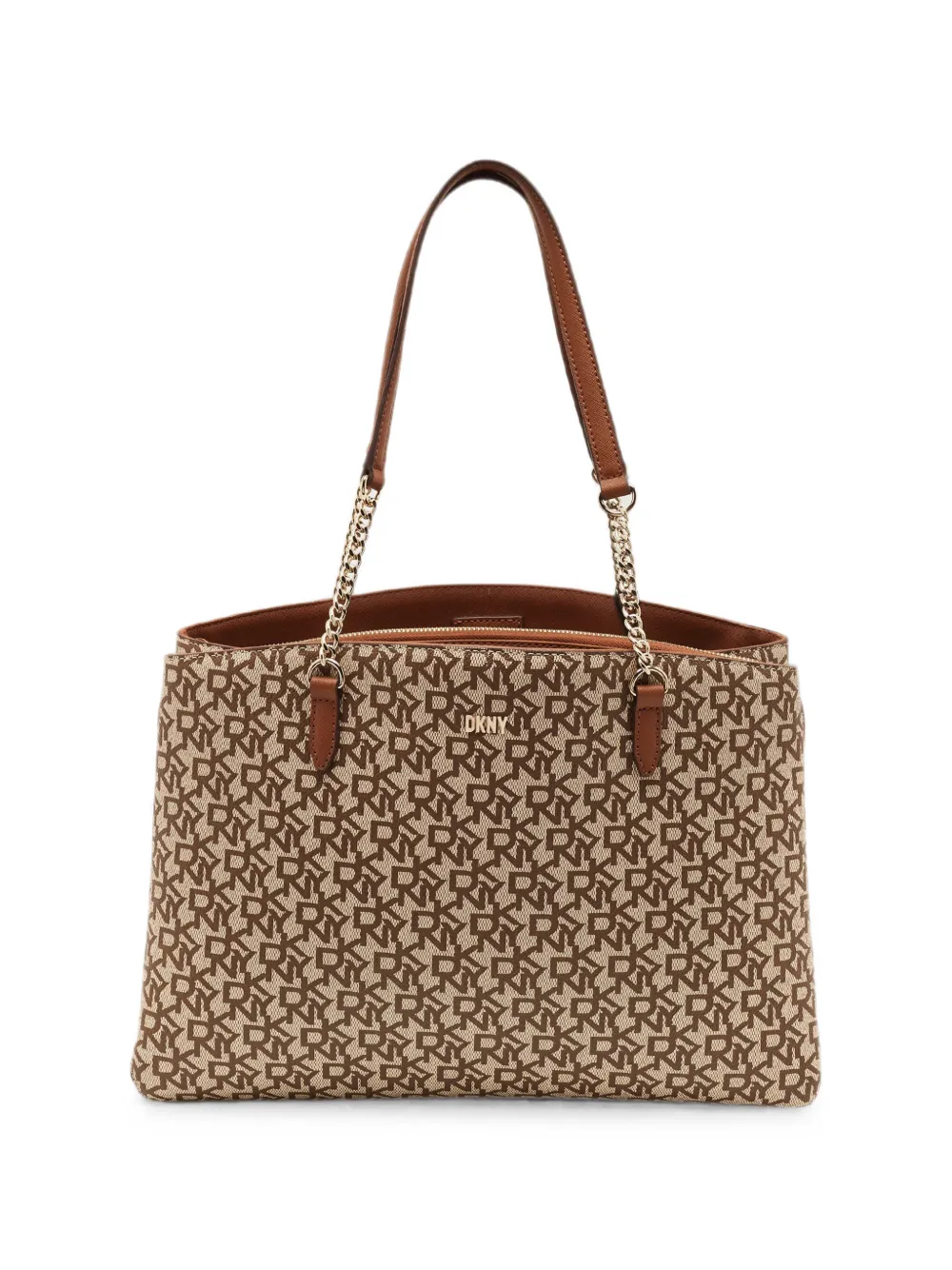 DKNY Bryant logo canvas tote bag - Toni neutri