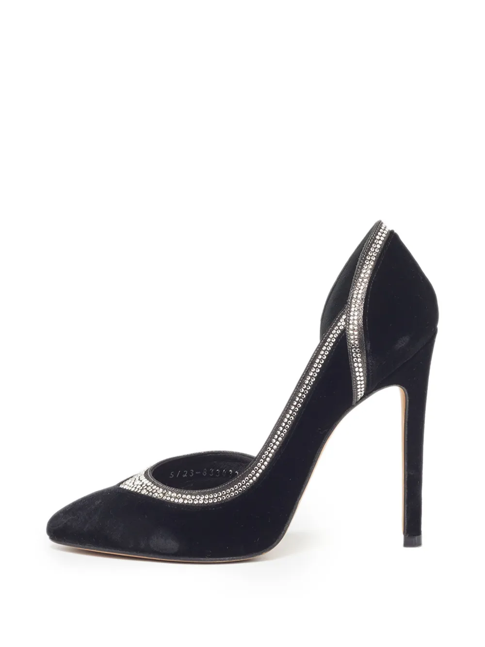 Gina crystal-embellished D'Orsay pumps - Schwarz