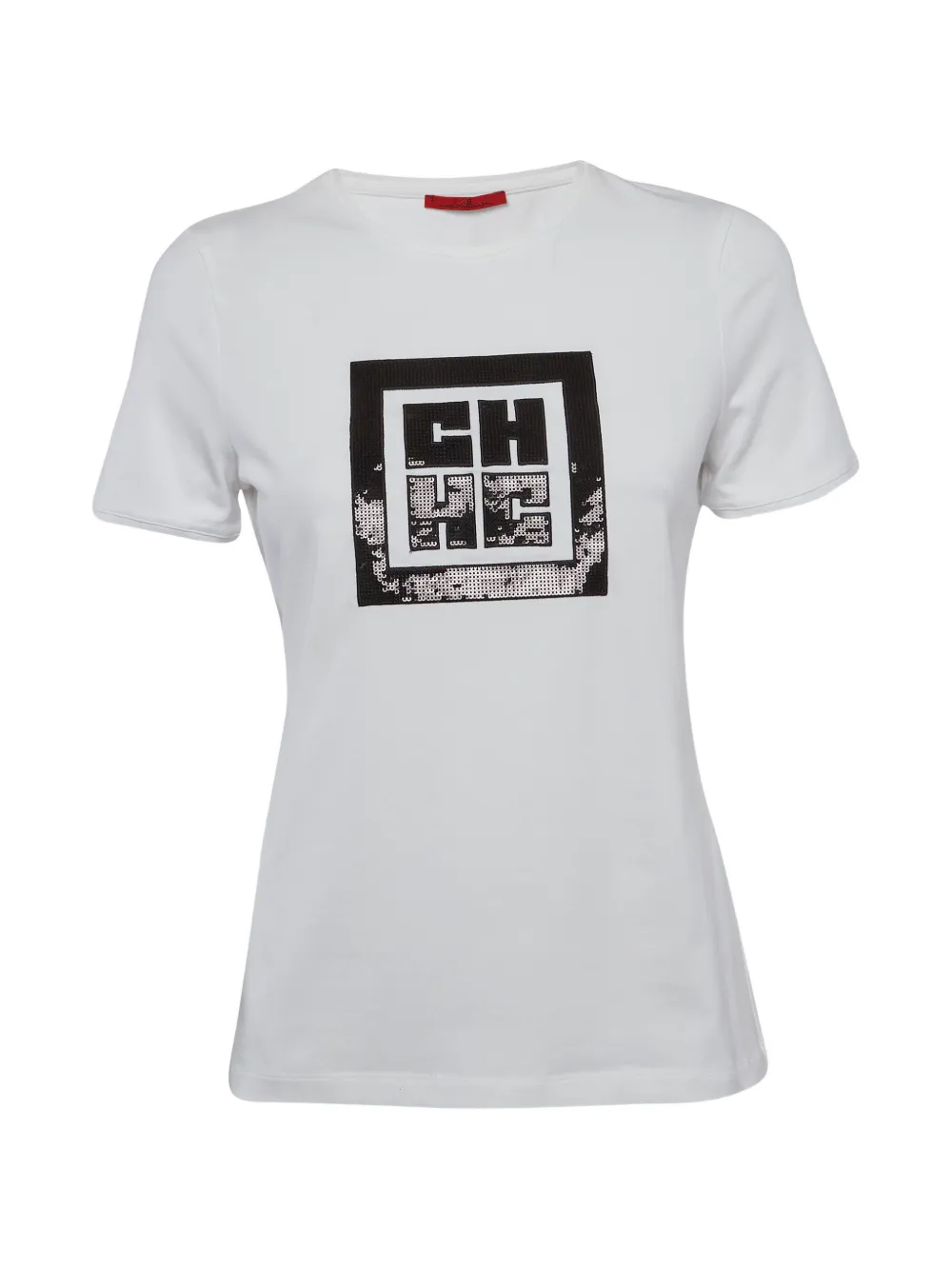 Carolina Herrera Vintage t-shirt à logo brodé - Blanc Carolina Herrera Vintage t-shirt à logo brodé - Blanc