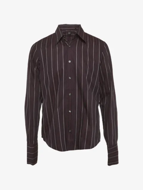 BOSS striped cotton shirt