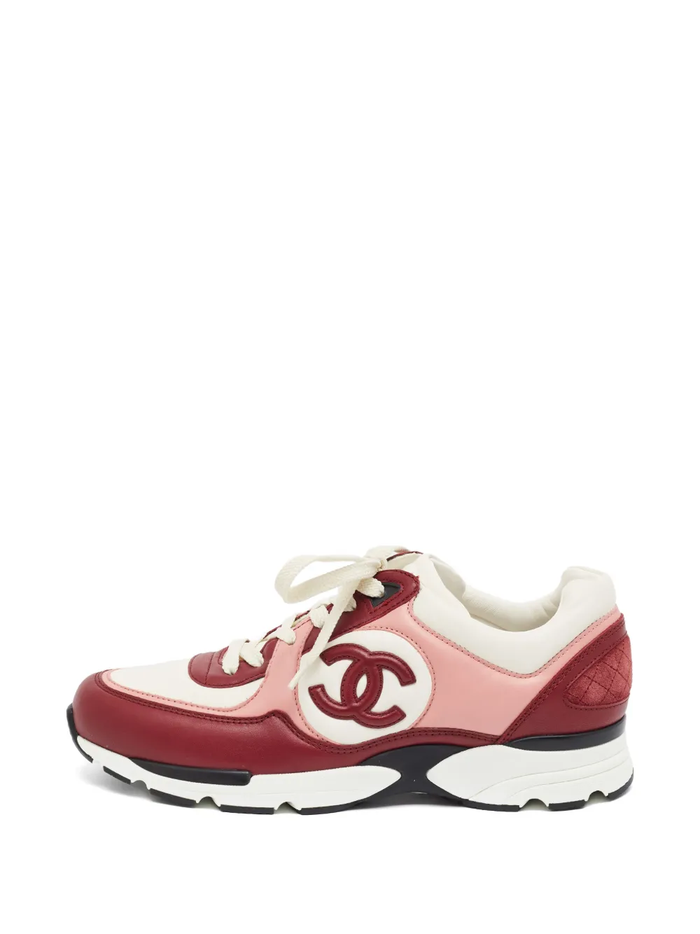 CHANEL Pre-Owned CC logo sneakers - Rot