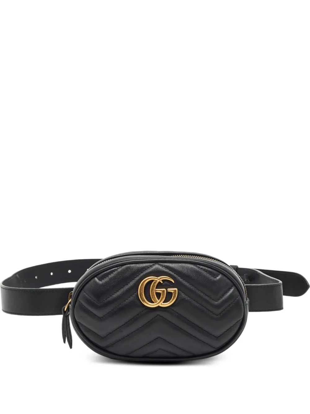Gucci Pre-Owned mini GG Marmont matelassé belt bag - Nero