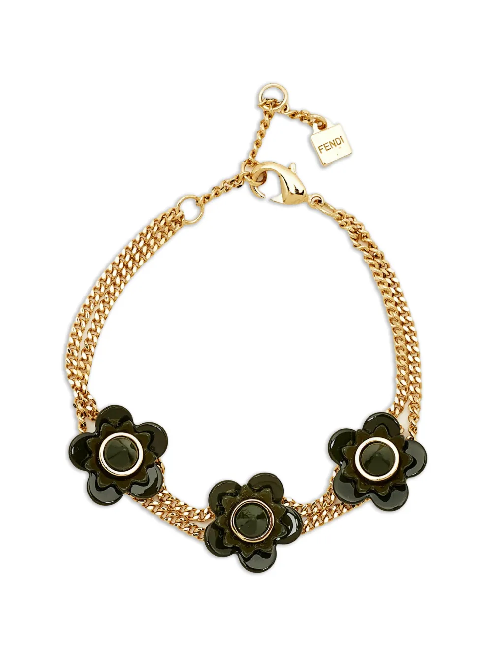 Fendi Pre-Owned Fiori Flowerland bracelet - Oro