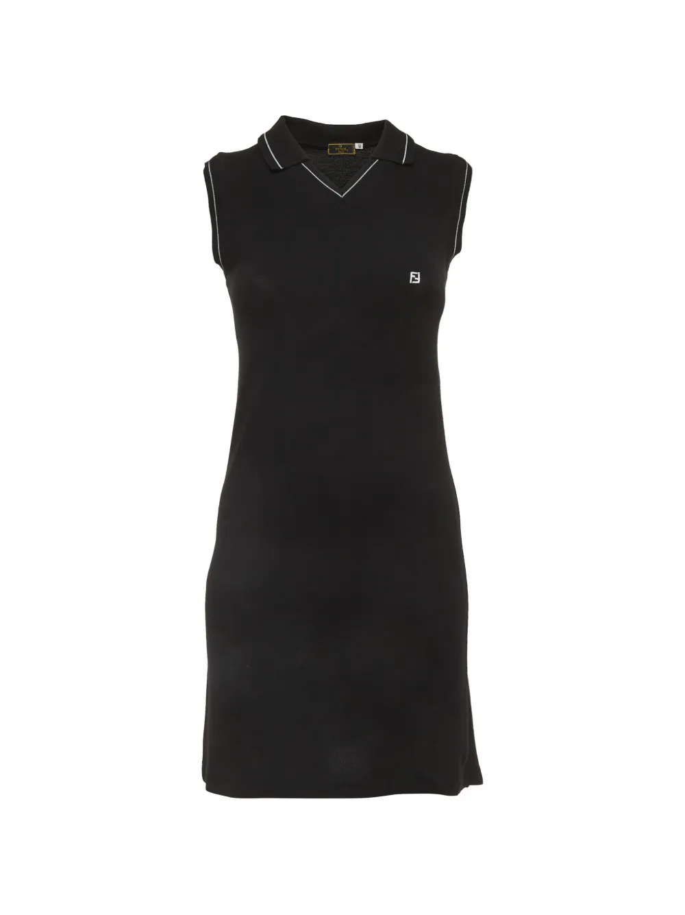 Fendi Pre-Owned FF logo polo mini dress - Nero