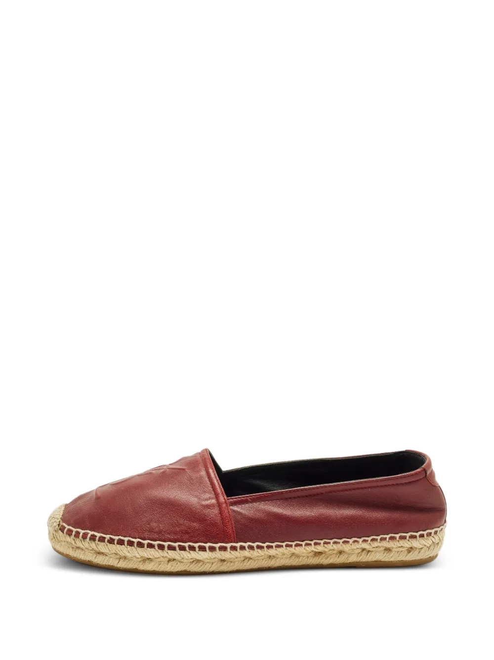Gucci Pre-Owned Espadrilles mit Logo-Prägung - Rot