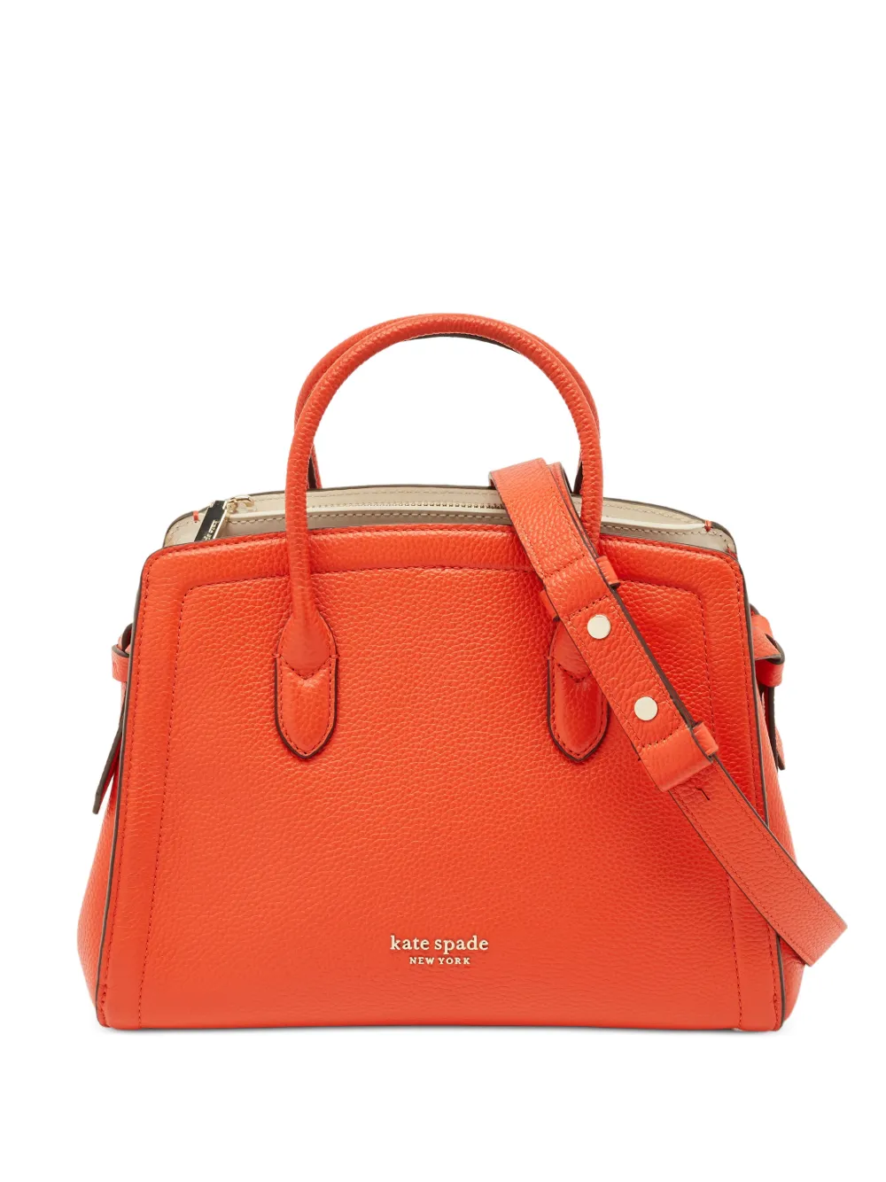 Kate Spade Knott leather satchel bag - Orange