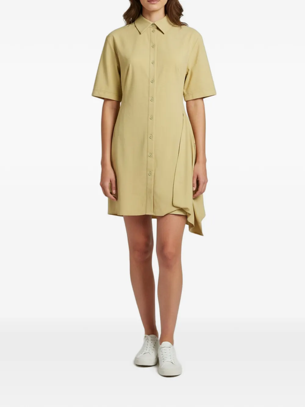 Jacquemus Pre-Owned Hemdkleid mit kurzen Ärmeln - Grün
