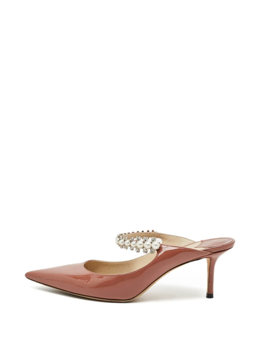 Jimmy Choo Pre-Owned Bing Mules mit Kristallen - Braun