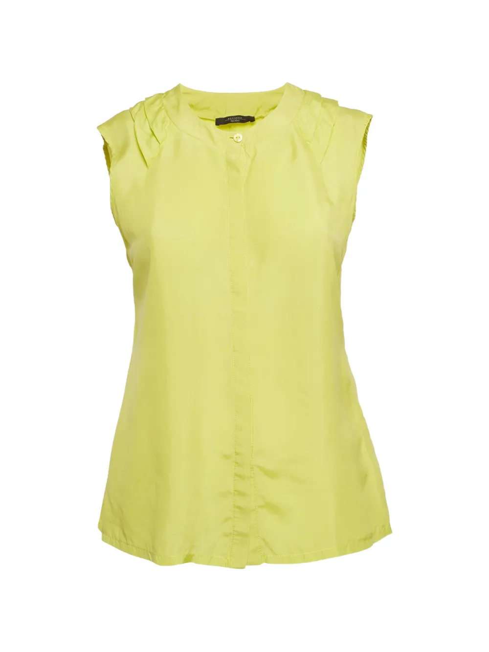 Weekend Max Mara pleated-details sleeveless blouse - Verde