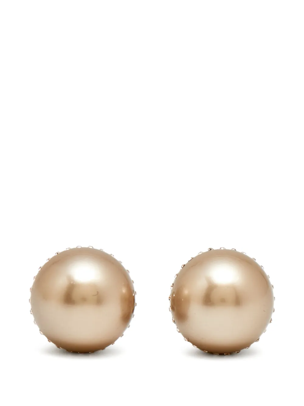 Christian Dior Pre-Owned Dior Tribales crystal faux pearl earrings - Neutrals