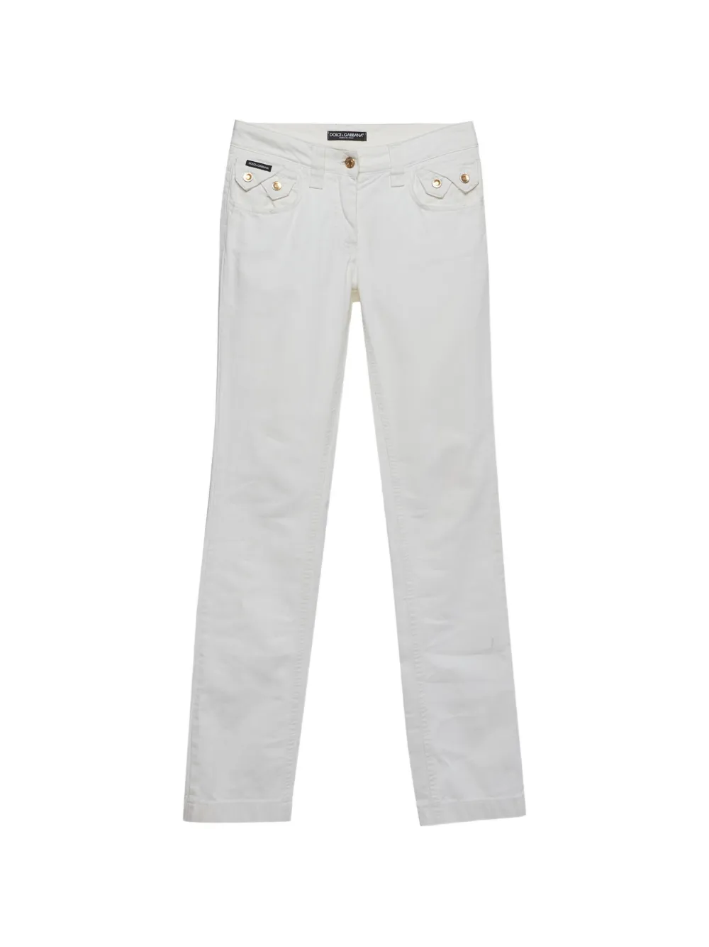 Dolce & Gabbana Pre-Owned straight-fit jeans - Bianco