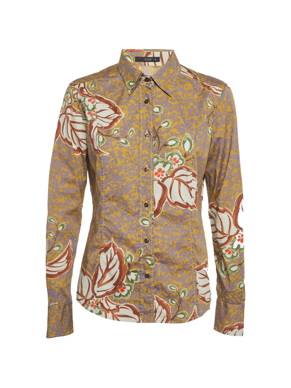 Etro Pre-Owned floral-print long-sleeve shirt - Giallo