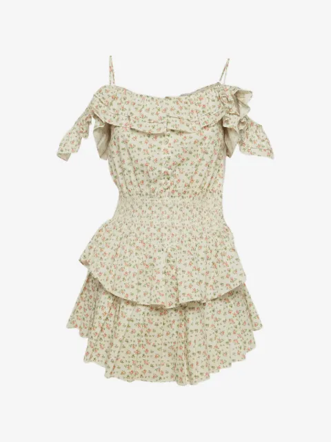 424 floral-print tiered dress