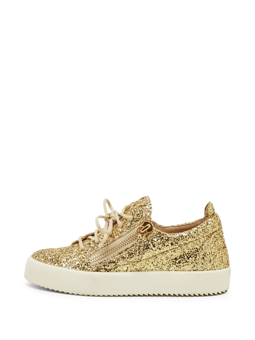 Giuseppe Zanotti Vintage glitter side-zip sneakers - Oro