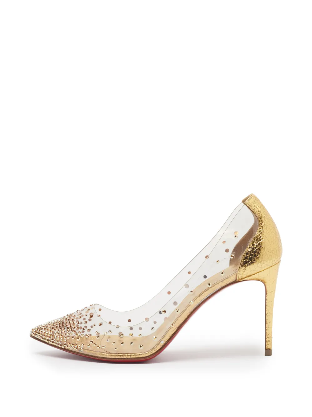 Christian Louboutin Pre-Owned strass-embellished pumps - Weiß