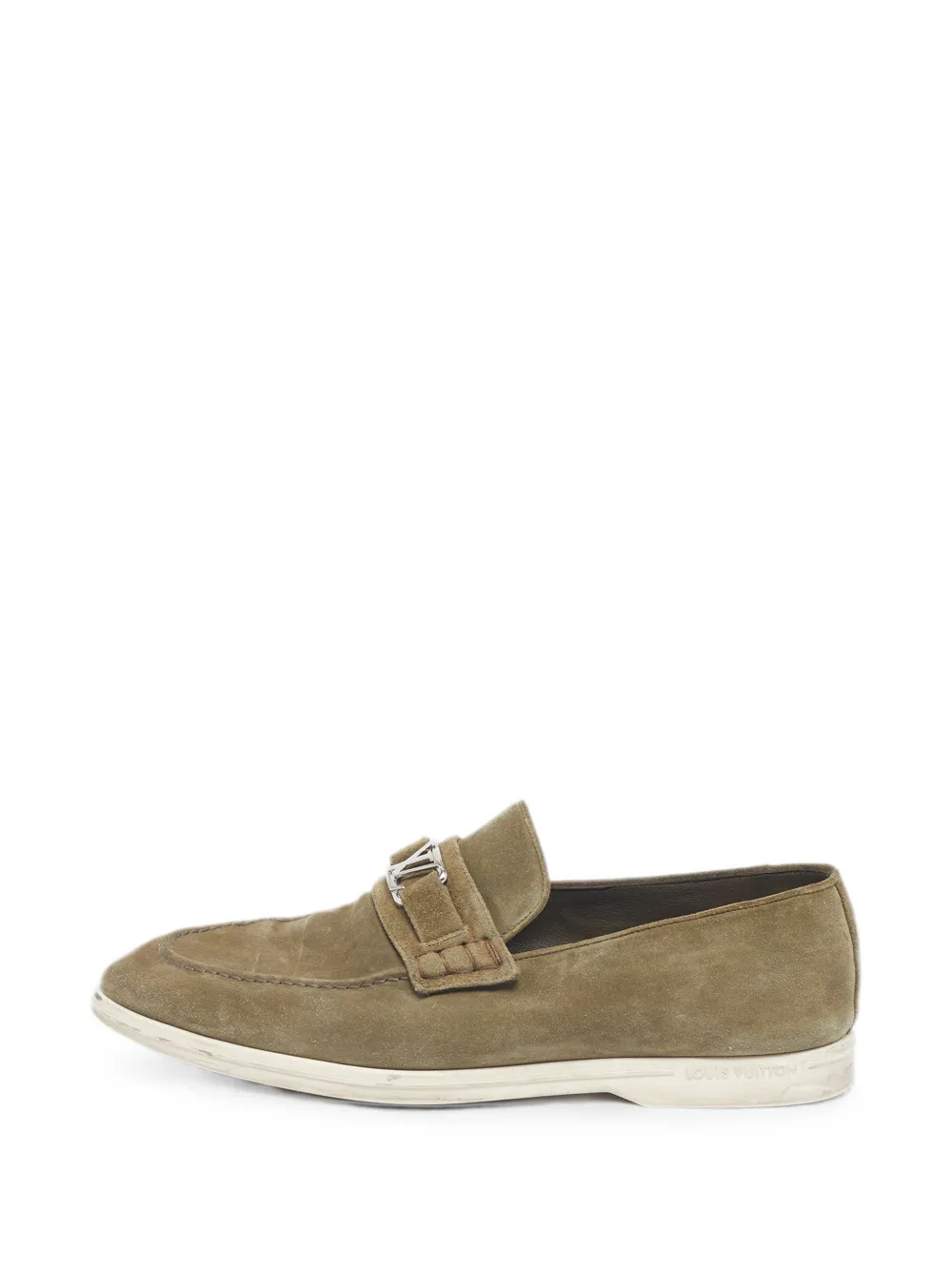 Louis Vuitton Pre-Owned Estate LV logo loafers - Grün