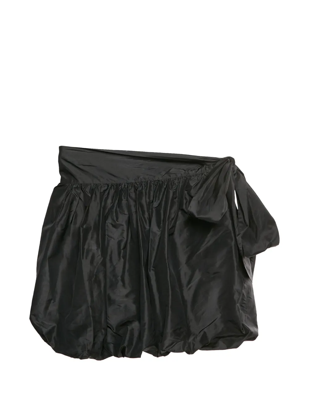 PUCCI Pre-Owned bubble-hem side-tie mini skirt - Nero