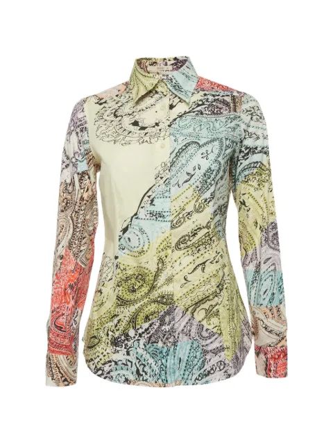Etro Pre-Owned paisley long-sleeved shirt
