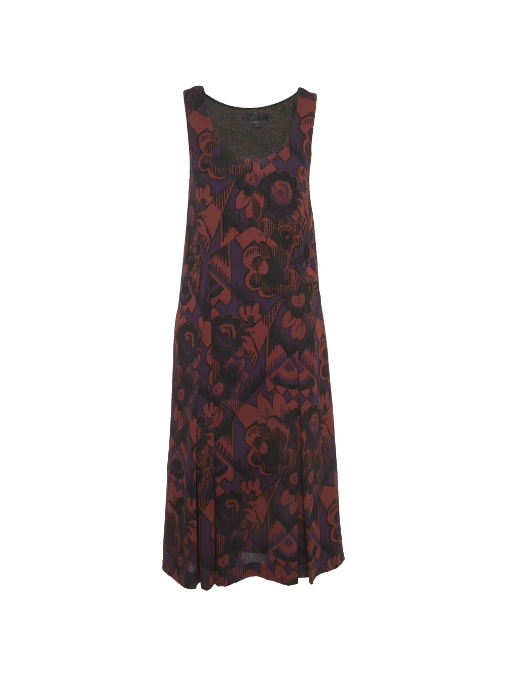 Burberry Pre-Owned mini floral-print silk dress - Rosso