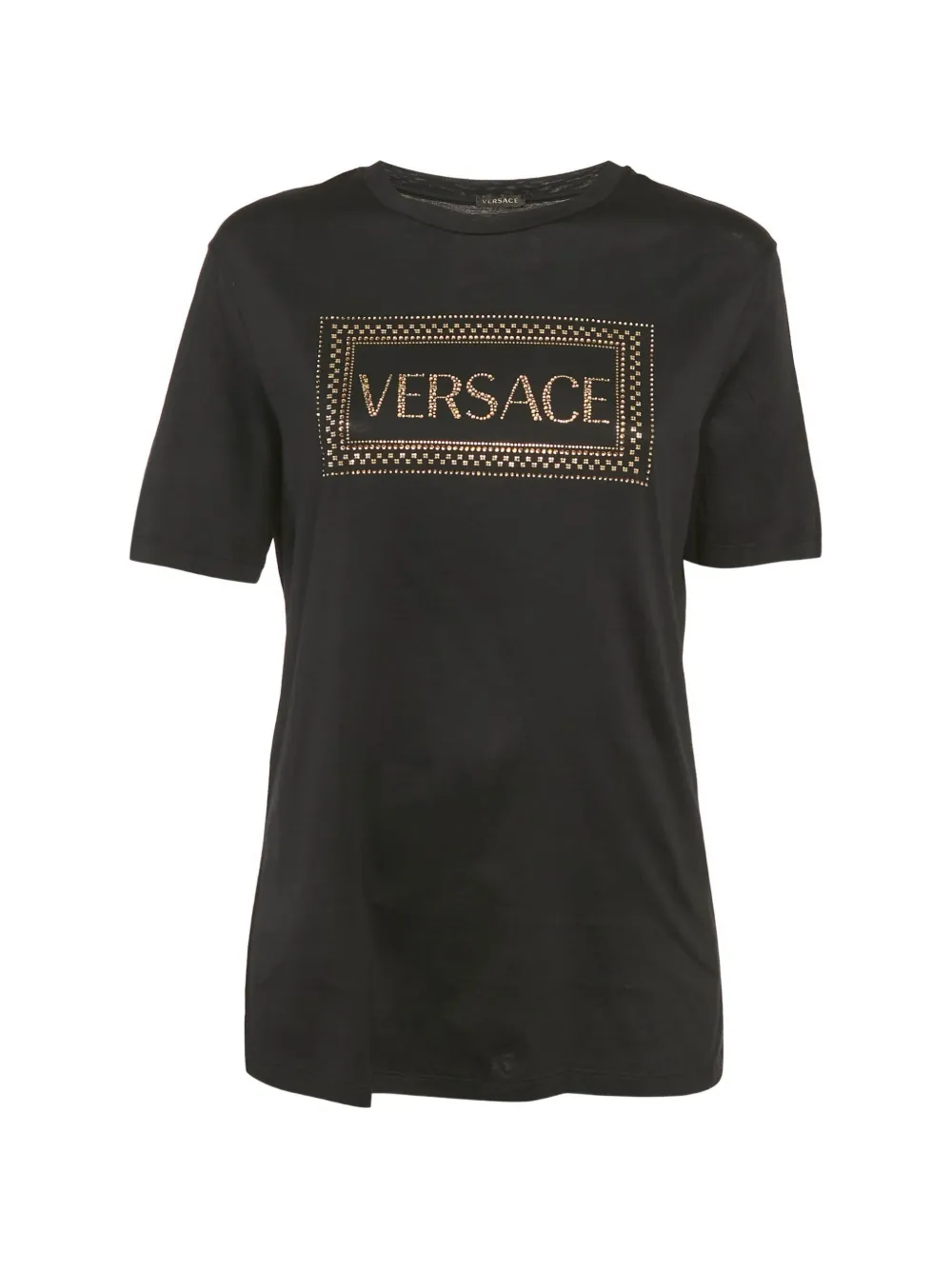 Versace Pre-Owned Medusa rhinestone T-shirt - Nero