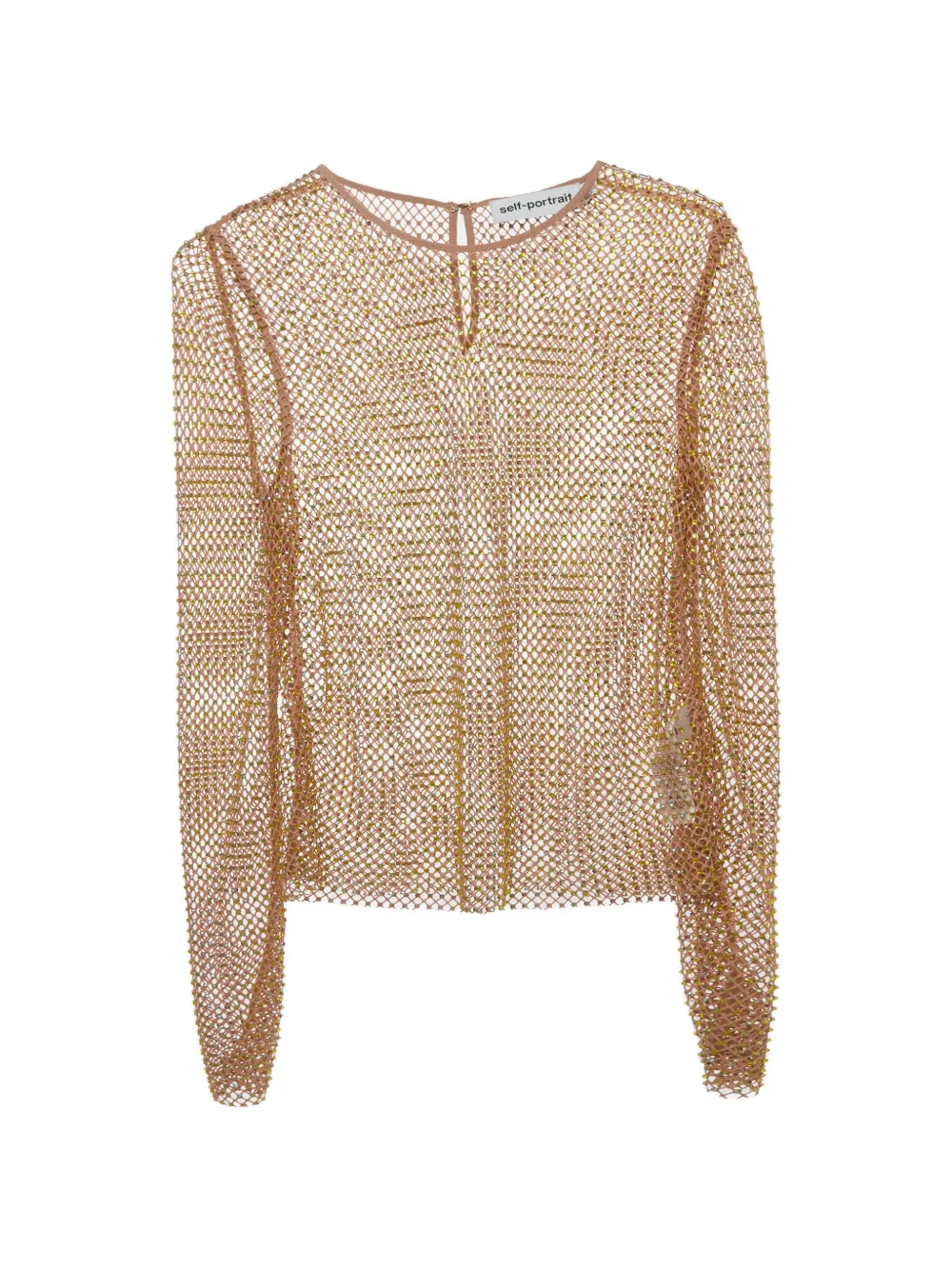 ZIMMERMANN rhinestone-embellished mesh top - Toni neutri