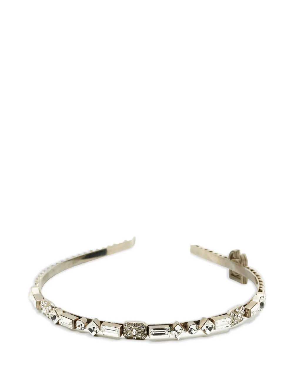 Dolce & Gabbana Pre-Owned crystal-embellished headband - Zilver