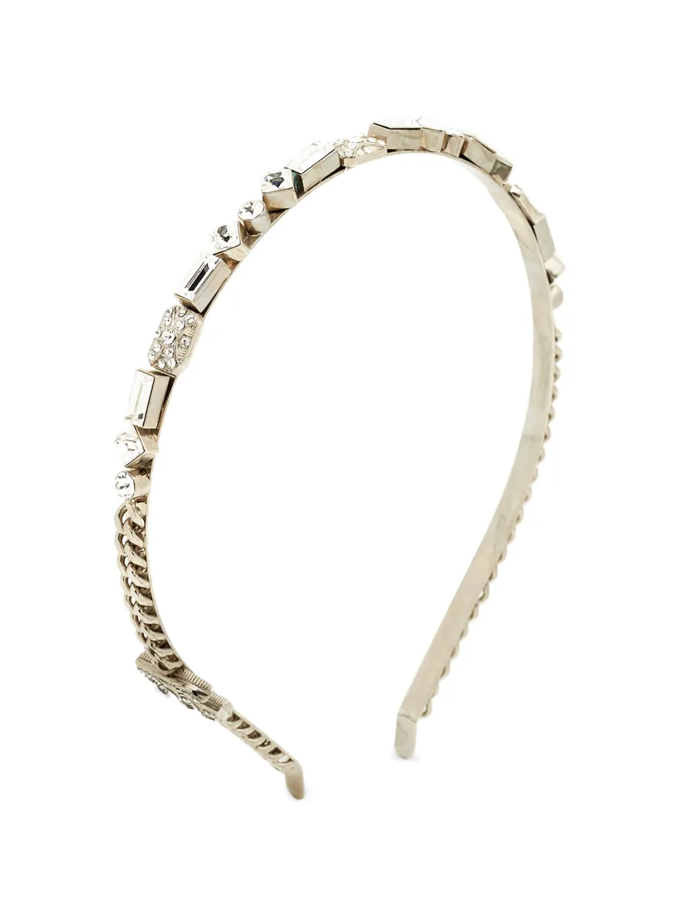 Dolce & Gabbana Pre-Owned Cerchietto con cristalli - Argento