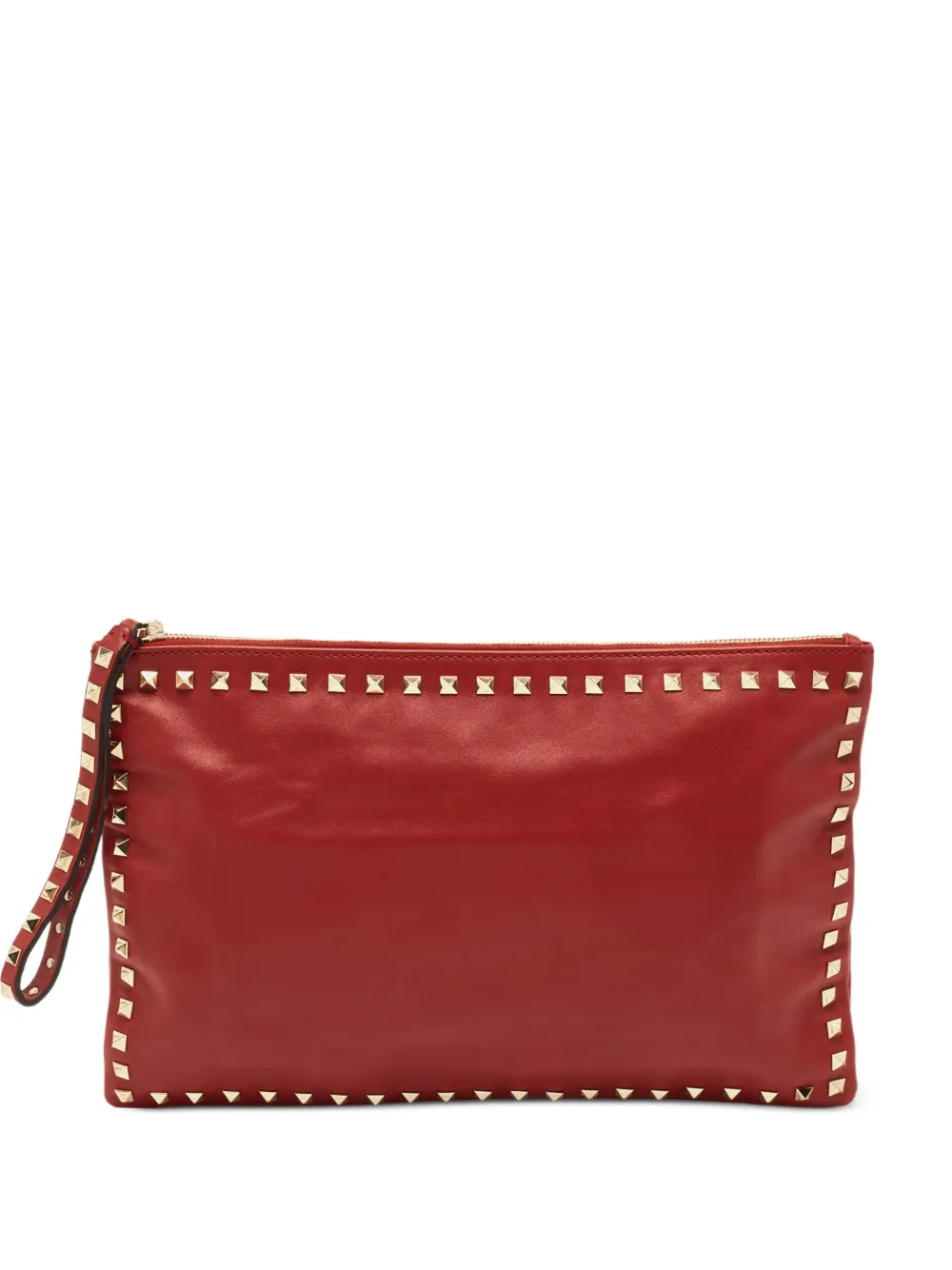 Valentino Garavani Pre-Owned Pouch Rockstud con cinturino da polso - Rosso