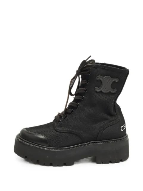 Celine Pre-Owned Triomphe combat boots